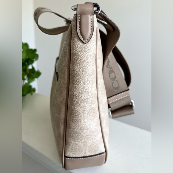 Coach Ellie Signature Crossbody File Messenger Bag with Jacquard Strap - Picture 11 of 16